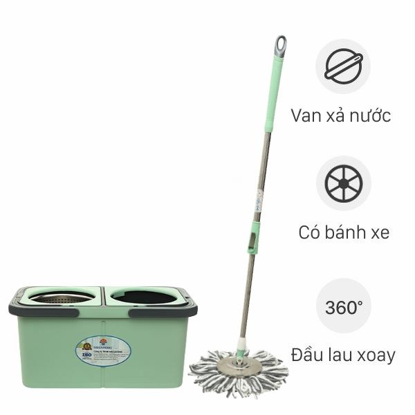 Bộ lau nhà tách nước bẩn Delites A10