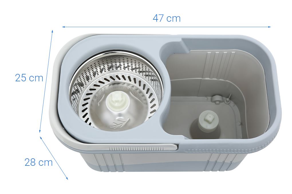 Bộ lau nhà 360 Delites MH - HomePlus X2 Màu Xám