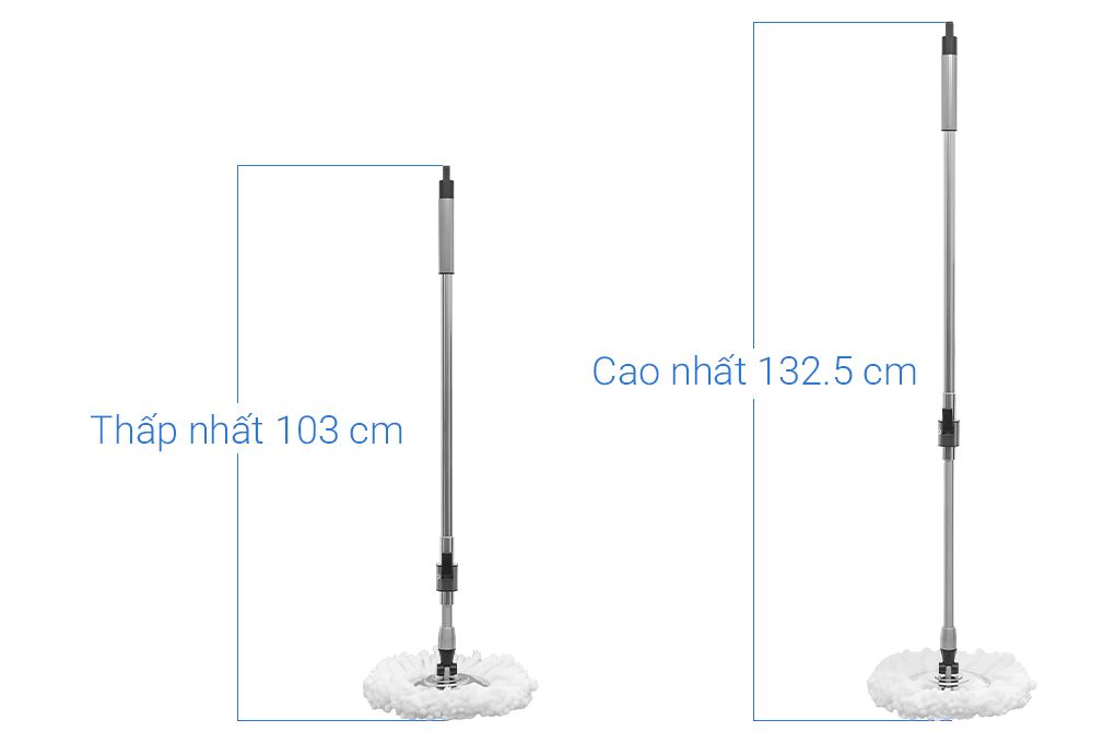 Cây lau nhà Delites T09 Plus Màu Xám