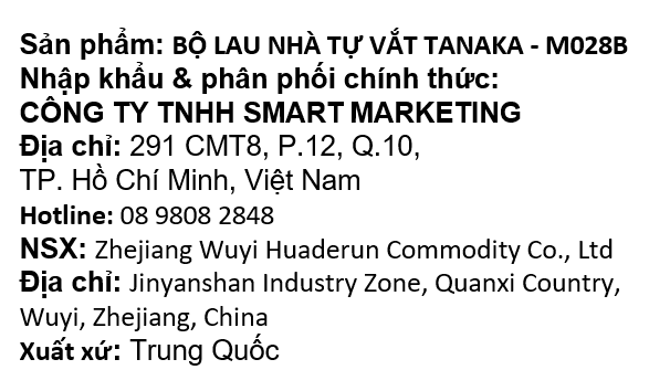 Bộ lau nhà Tanaka M028B Màu Màu be