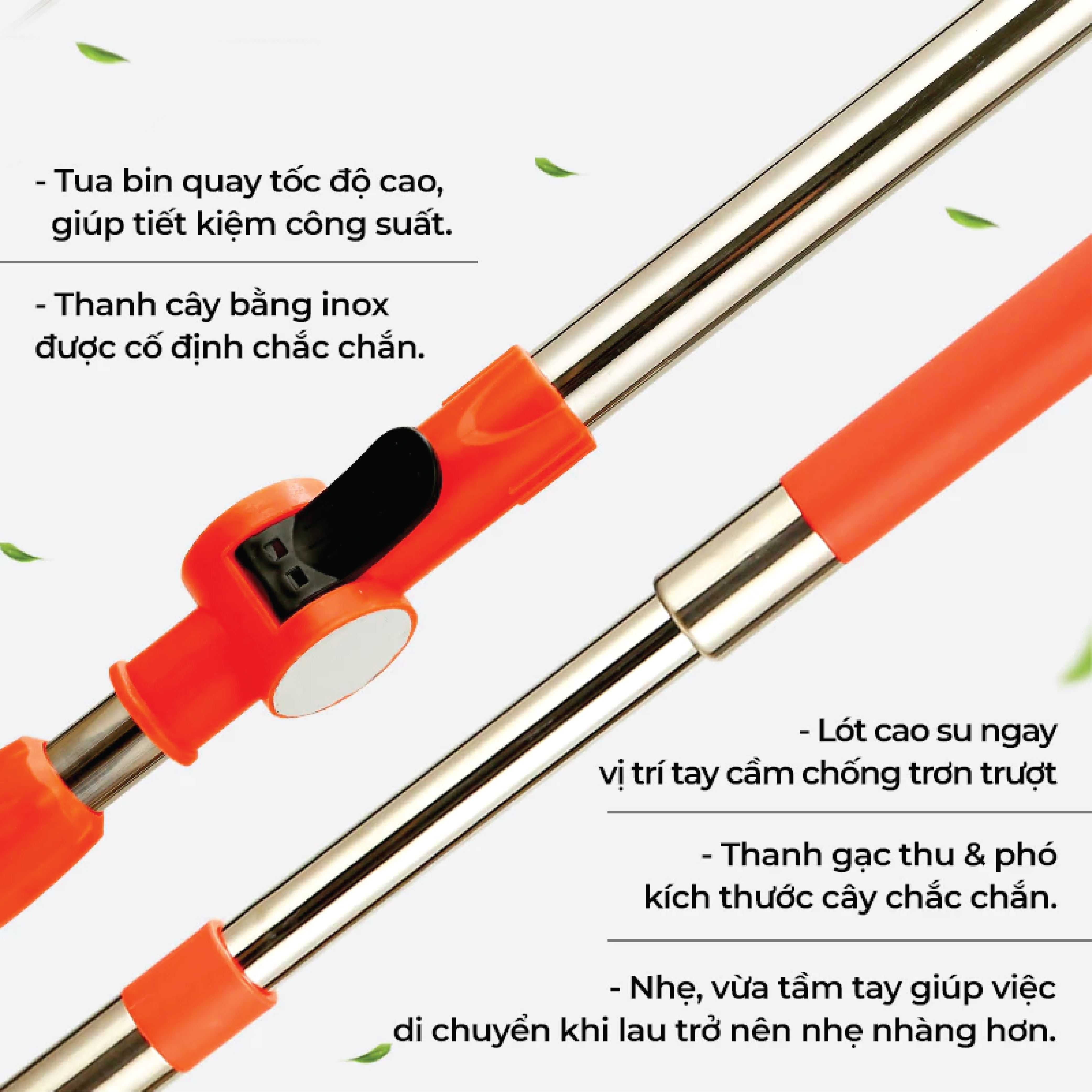 Bộ lau nhà Tanaka M031B Màu Xám