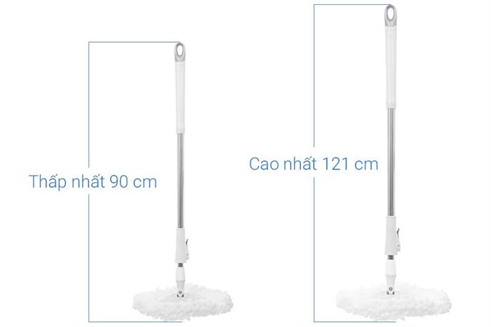 Bộ lau nhà 360 Delites MH-C10 Màu Xám nhạt