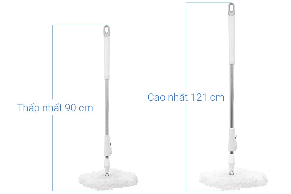 Bộ lau nhà 360 Delites MH-C10 Màu Xám nhạt