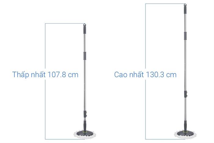 Bộ lau nhà 360 Lock&Lock ETM498 Màu Đen - Xanh lá