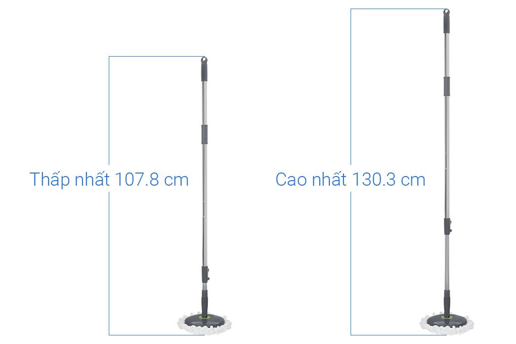 Bộ lau nhà 360 Lock&Lock ETM498 Màu Đen - Xanh lá