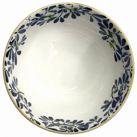 Bát ăn cơm sứ 11.4 cm GAIA INDIGO FLORAL Màu Trắng