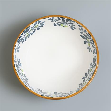 Bát ăn cơm sứ 11.4 cm GAIA INDIGO FLORAL Màu Trắng