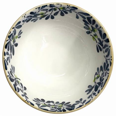 Bát mì sứ 15.2 cm GAIA INDIGO FLORAL Màu Trắng