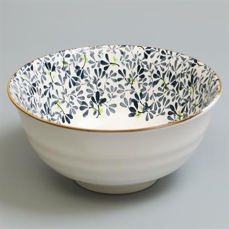 Bát canh sứ 20.6 cm GAIA INDIGO FLORAL Màu Trắng