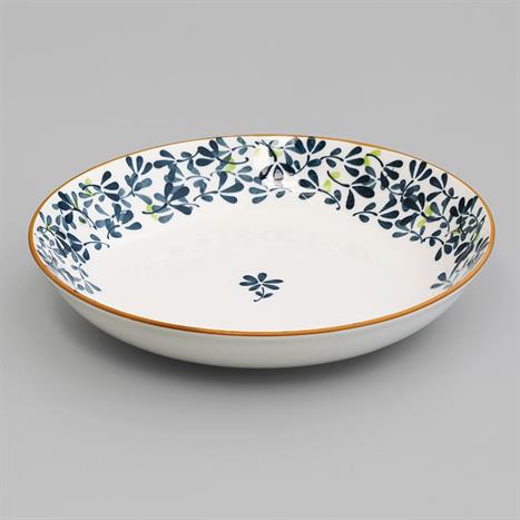 Đĩa sứ 20.3 cm GAIA INDIGO FLORAL D20.3cm Màu Trắng