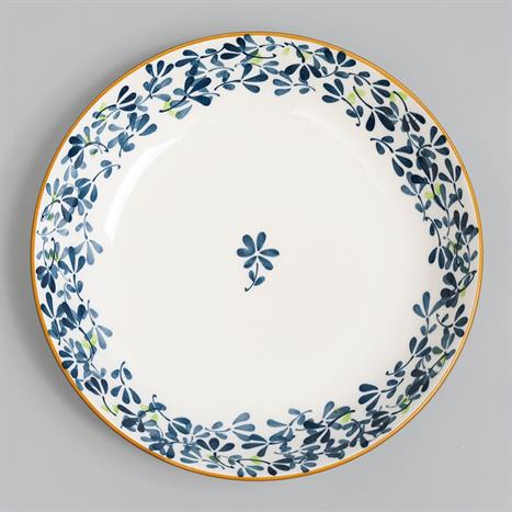 Đĩa sứ 20.3 cm GAIA INDIGO FLORAL D20.3cm Màu Trắng