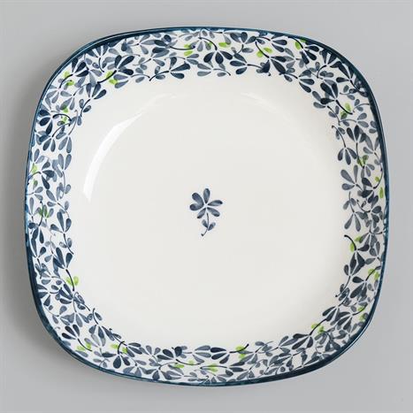 Đĩa sứ 19.6cm GAIA INDIGO FLORAL Màu Trắng