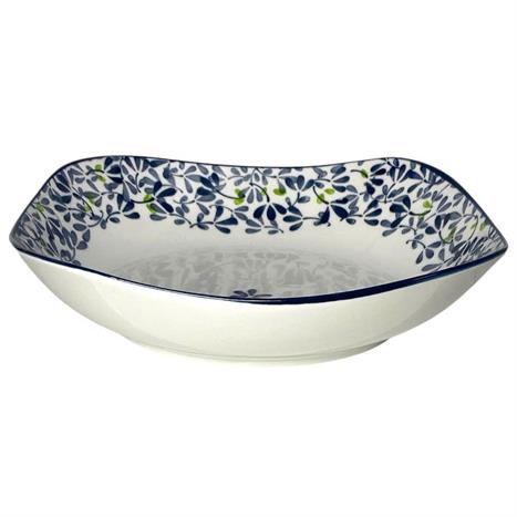 Đĩa sứ 19.6cm GAIA INDIGO FLORAL Màu Trắng