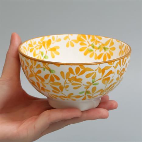 Bát ăn cơm sứ 11.4 cm GAIA AMBER FLORAL Màu Trắng