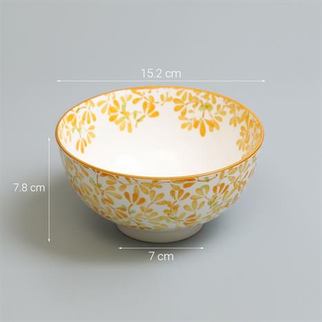 Bát mì sứ 15.2 cm GAIA AMBER FLORAL Màu Trắng