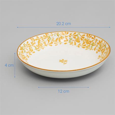 Đĩa sứ 20.2 cm GAIA AMBER FLORAL D20.2cm Màu Trắng