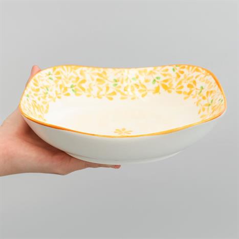 Đĩa sứ 19.6cm GAIA AMBER FLORAL Màu Trắng