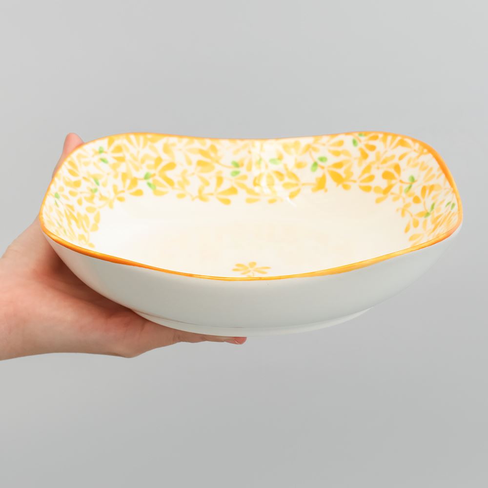 Đĩa sứ 19.6cm GAIA AMBER FLORAL Màu Trắng