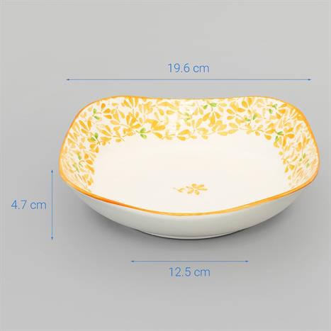 Đĩa sứ 19.6cm GAIA AMBER FLORAL Màu Trắng
