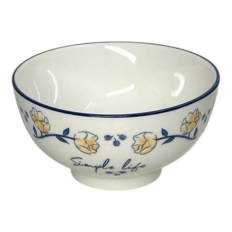 Bát mì sứ 15.2 cm GAIA ELEGANT FLORAL Màu Trắng