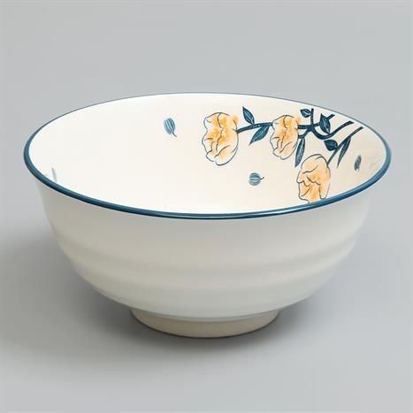 Bát canh sứ 20.3 cm GAIA ELEGANT FLORAL Màu Trắng