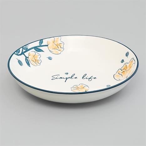 Đĩa sứ 17.8 cm GAIA ELEGANT FLORAL D17.8cm Màu Trắng