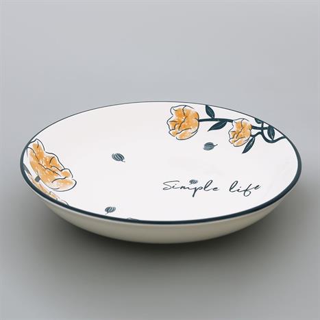 Đĩa sứ 20.3 cm GAIA ELEGANT FLORAL D20.3cm Màu Trắng