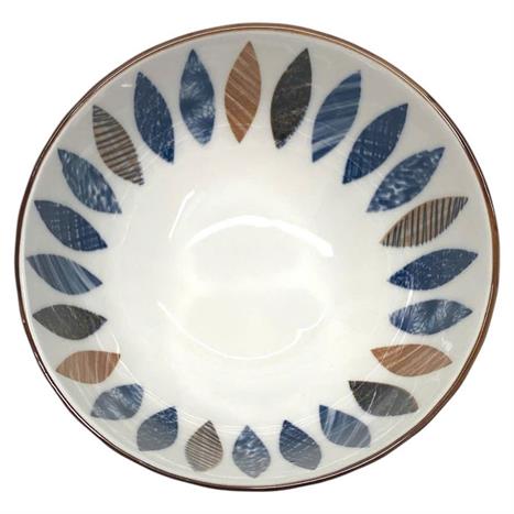 Bát ăn cơm sứ 11.3 cm GAIA LEAF Màu Trắng