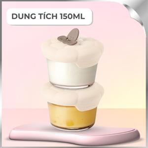 Bộ 2 hộp đựng thực phẩm thuỷ tinh Hàn Quốc 150 ml Lock&Lock LNG058S2IVY - Chất liệu an toàn, giá tốt