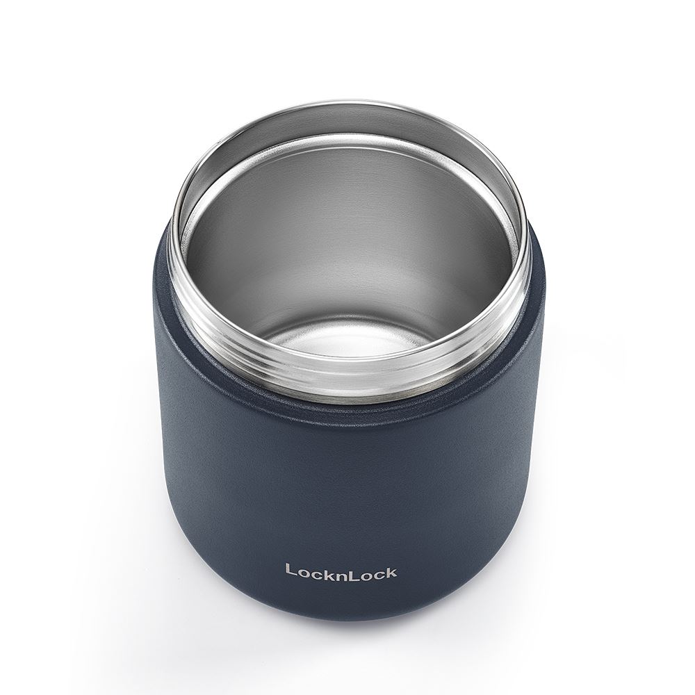 Bộ 3 hộp đựng thực phẩm inox Hàn Quốc 300 - 300 - 500 ml Lock&Lock LHC8052S01 Màu Xanh Navy