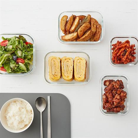 Hộp đựng thực phẩm thuỷ tinh Hàn Quốc 520 ml Lock&Lock LLG1105 Màu Trắng