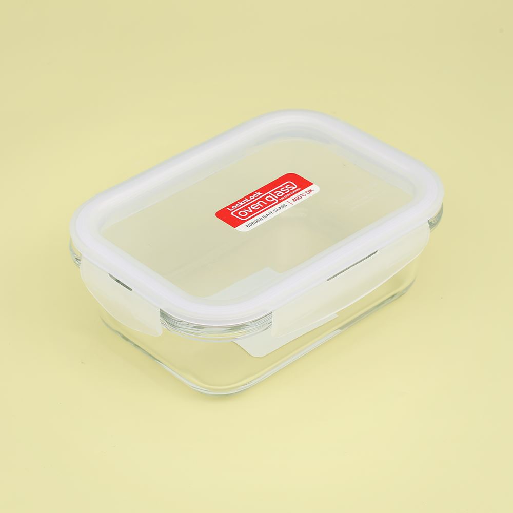 Bộ 2 hộp đựng thực phẩm thuỷ tinh 630 - 700 ml Lock&Lock LLG428S2NVY Màu Xanh Navy