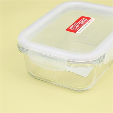 Bộ 2 hộp đựng thực phẩm thuỷ tinh 630 - 700 ml Lock&Lock LLG428S2NVY Màu Xanh Navy