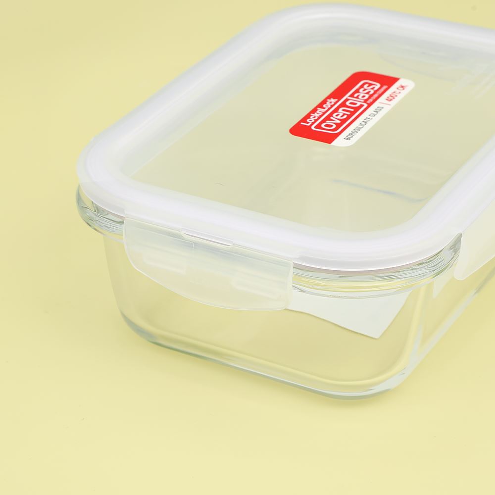 Bộ 2 hộp đựng thực phẩm thuỷ tinh 630 - 700 ml Lock&Lock LLG428S2NVY Màu Xanh Navy