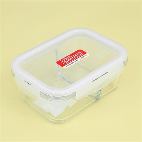 Bộ 2 hộp đựng thực phẩm thuỷ tinh 630 - 700 ml Lock&Lock LLG428S2NVY Màu Xanh Navy