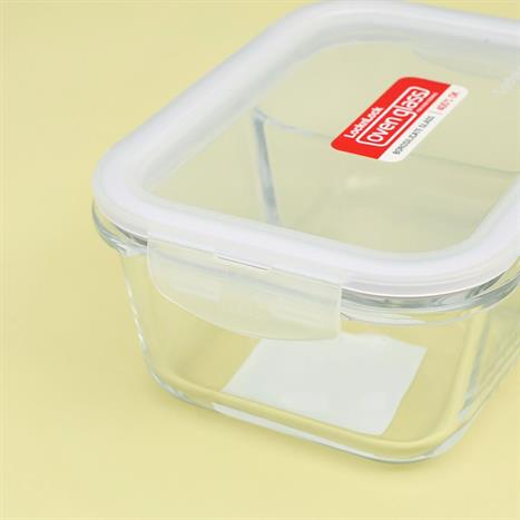 Bộ 2 hộp đựng thực phẩm thuỷ tinh 630 - 700 ml Lock&Lock LLG428S2NVY Màu Xanh Navy