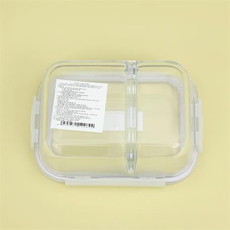 Bộ 2 hộp đựng thực phẩm thuỷ tinh 630 - 700 ml Lock&Lock LLG428S2NVY Màu Xanh Navy