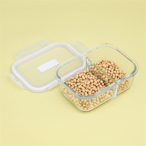 Bộ 2 hộp đựng thực phẩm thuỷ tinh 630 - 700 ml Lock&Lock LLG428S2NVY Màu Xanh Navy