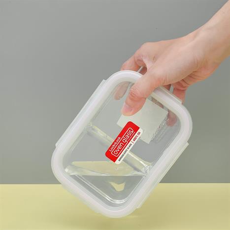 Bộ 2 hộp đựng thực phẩm thuỷ tinh 630 - 700 ml Lock&Lock LLG428S2NVY Màu Xanh Navy