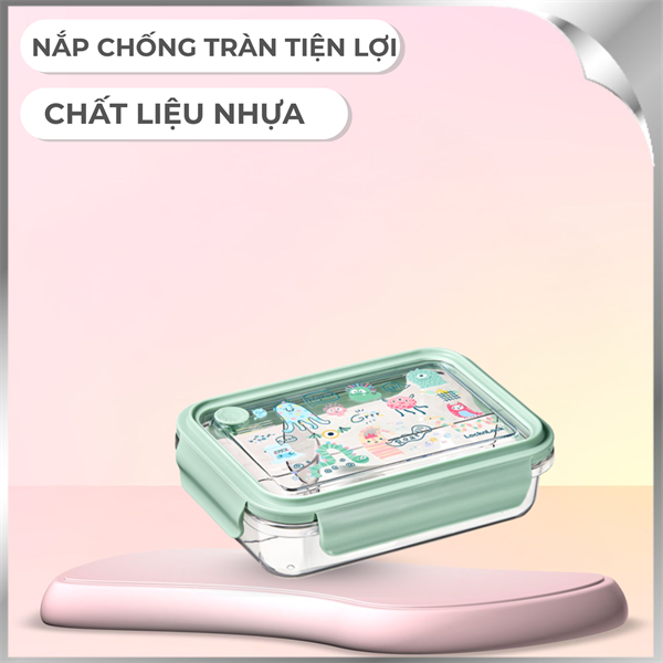 Hộp đựng thực phẩm 3 ngăn nhựa 1000 ml Lock&Lock LCB502MIT