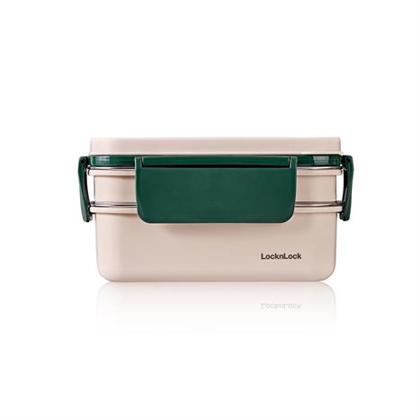 Hộp đựng thực phẩm 2 tầng inox 1600 ml Lock&Lock LCB500GRN Màu Xanh lá