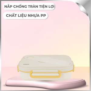 Hộp đựng thực phẩm 5 ngăn nhựa 1400 ml Lock