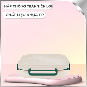 Hộp đựng thực phẩm 5 ngăn nhựa 1400 ml Lock