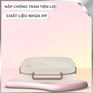 Hộp đựng thực phẩm 5 ngăn nhựa 1400 ml Lock&Lock LCB952BRW