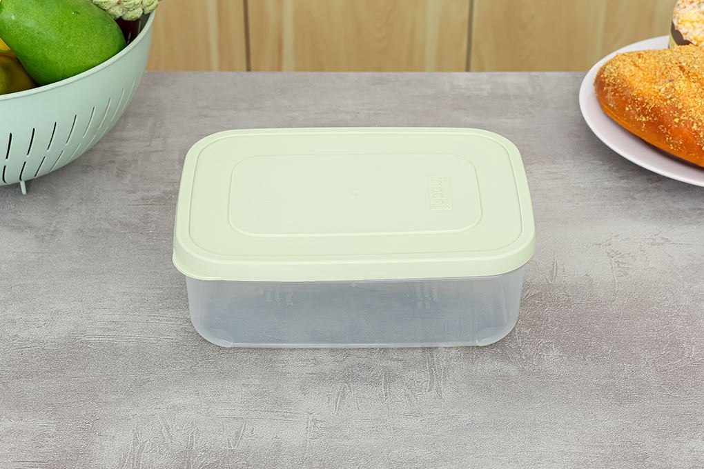 Bộ 5 hộp thực phẩm nhựa 500 - 1000 - 1500 - 2000 - 2500 ml Inochi Hokkaido HIN.HOCN.BO13 Xanh bơ Màu Xanh lá nhạt
