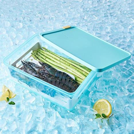 Hộp thực phẩm nhựa 3500 ml Lock&Lock HFL106DR Màu Xanh nhạt