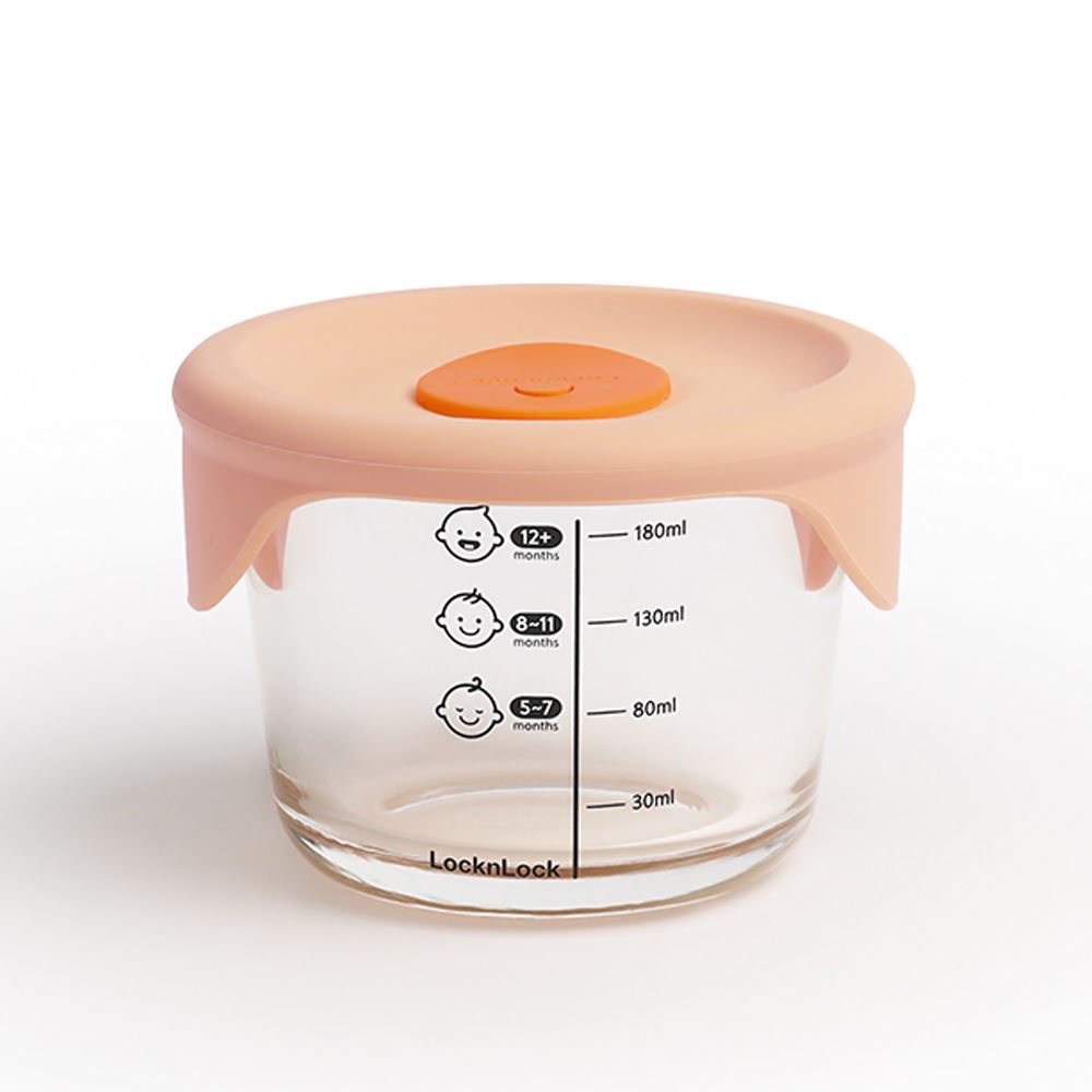 Bộ 3 hộp đựng thực phẩm thuỷ tinh 230 ml Lock&Lock LLG508S3 Màu Hồng phấn