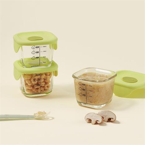 Bộ 3 hộp đựng thực phẩm thuỷ tinh 230 ml Lock&Lock LLG509S3LYEL