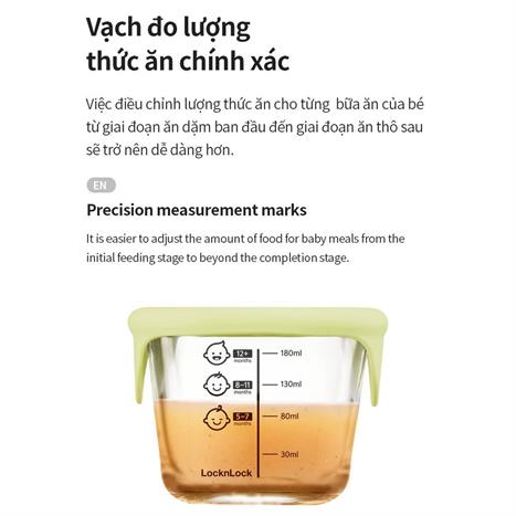 Bộ 3 hộp đựng thực phẩm thuỷ tinh 230 ml Lock&Lock LLG509S3LYEL