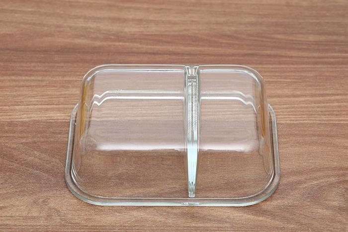 Hộp đựng thực phẩm 2 ngăn thuỷ tinh 640 ml Lock&Lock LLG1201 Màu Trắng